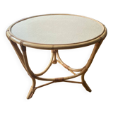 Table basse en rotin