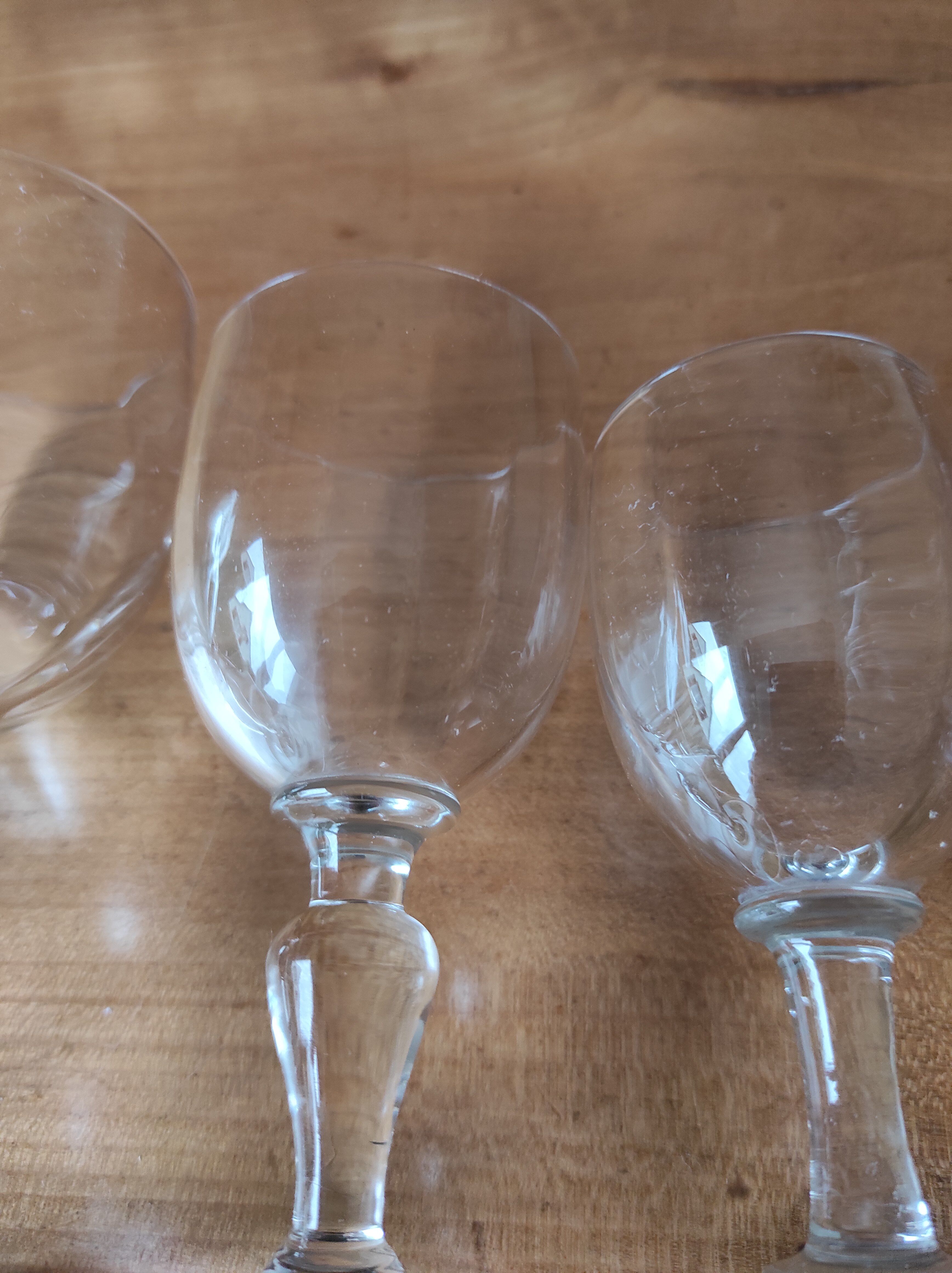 Lot de 3 verres anciens