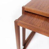 Nesting table in teak of Danish design from the 1960s