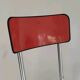 Jacques Hitier Chair 1950 Tubauto Red Bakelite Style Seat
