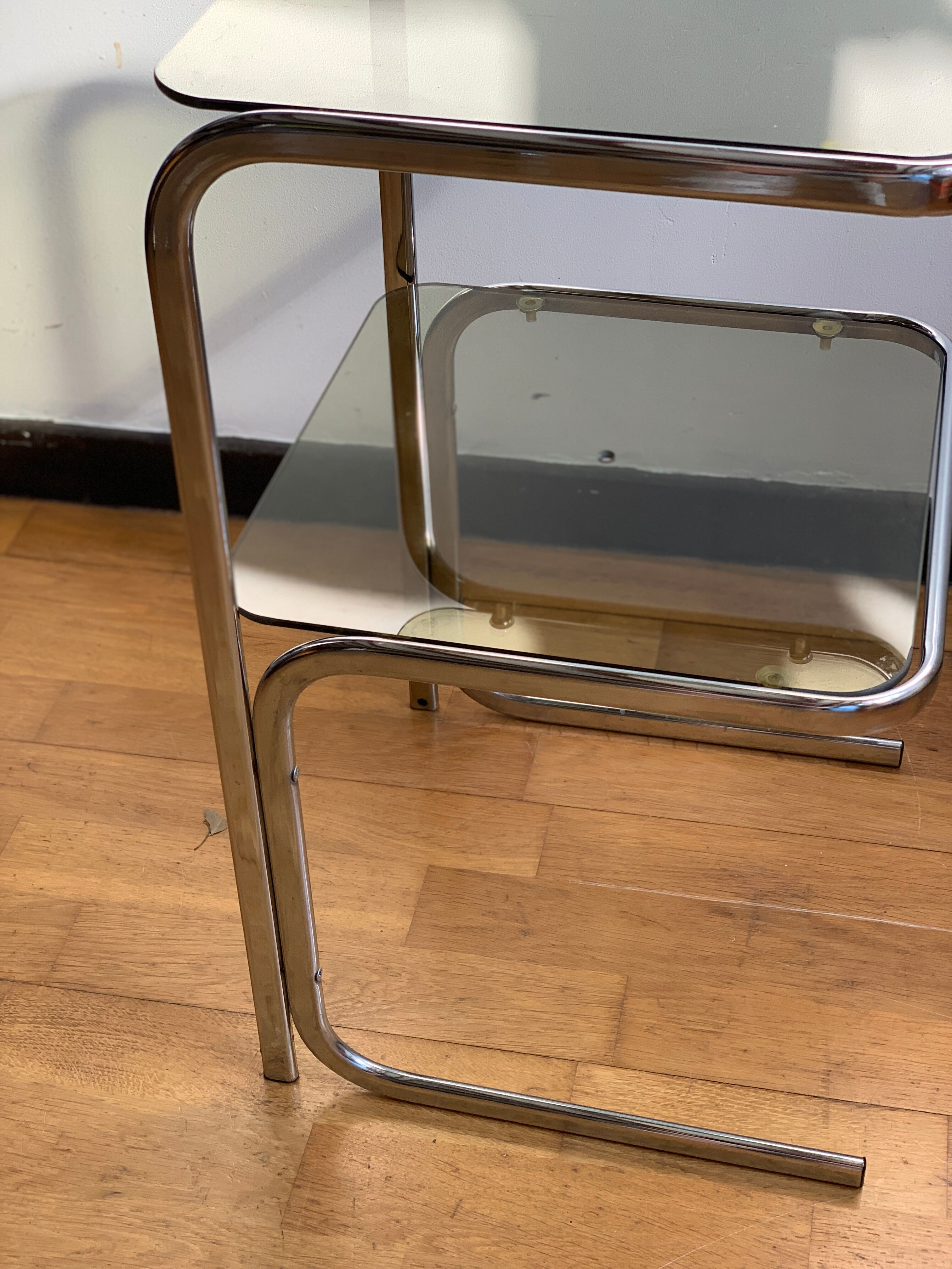 Chrome sofa end