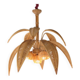 Chandelier "coconut/palm" in rattan