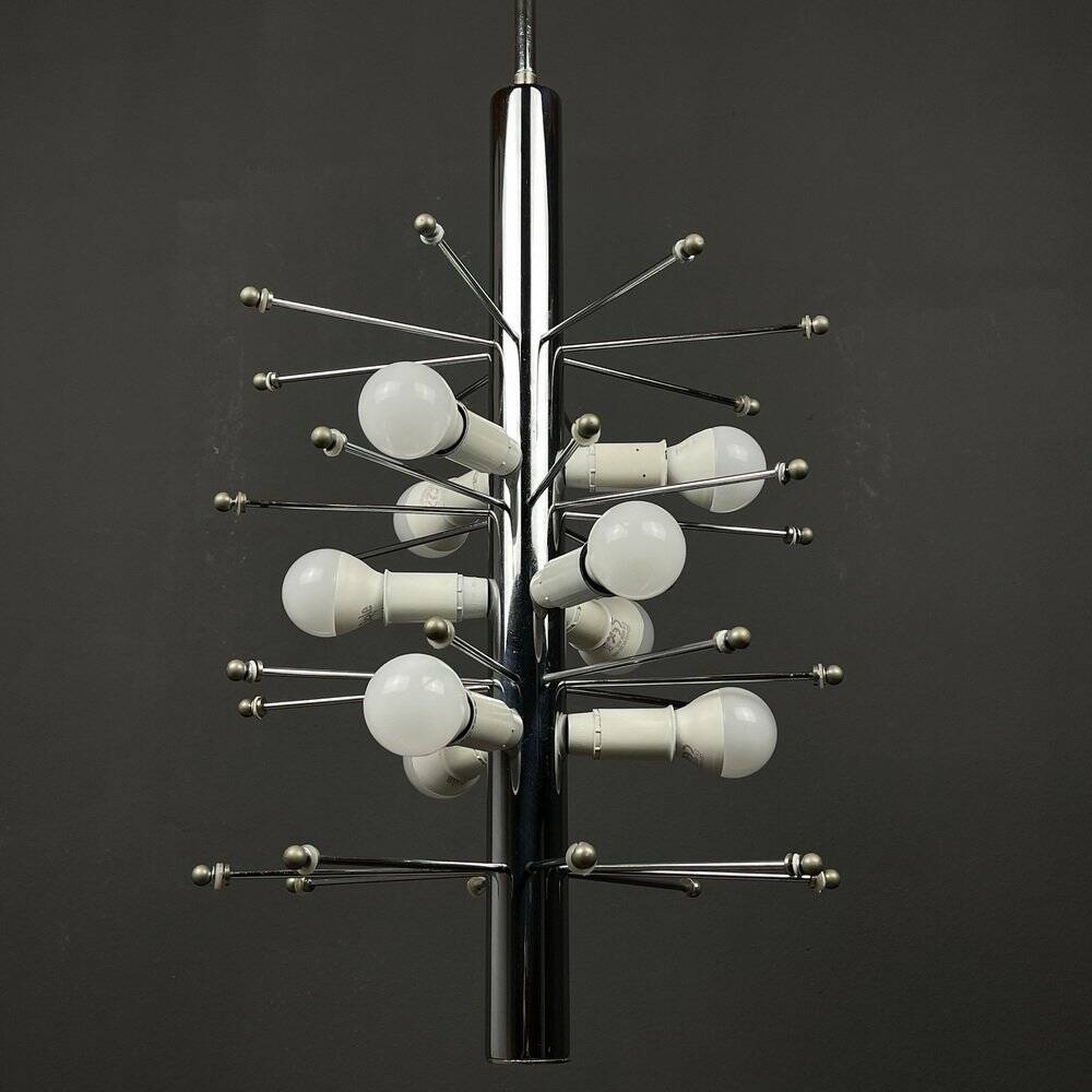 Vintage crystal chandelier Dandelion, Italy, 1960s