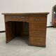 Oak and veneer counter or desk