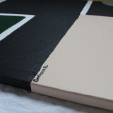 Large abstract acrylic painting for living room 116x97cm