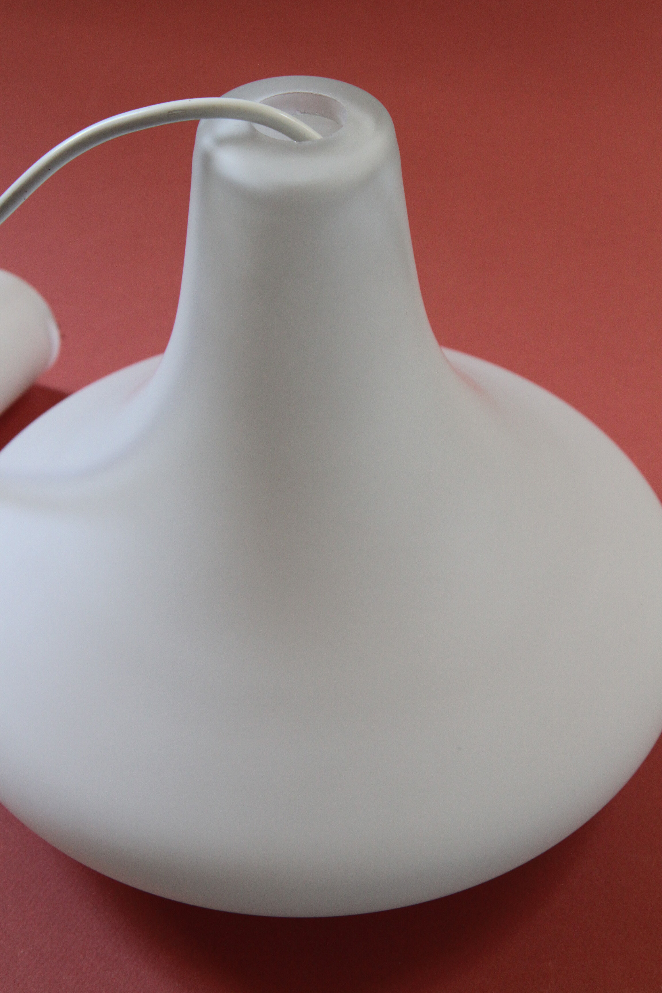 Opalin glass drip hanging lamp