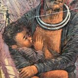 Maitree Siriboon “Mother and Child”. Oil painting.