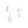 Large bisque porcelain table lamps from Kaiser, Germany 1960s, Set of 2