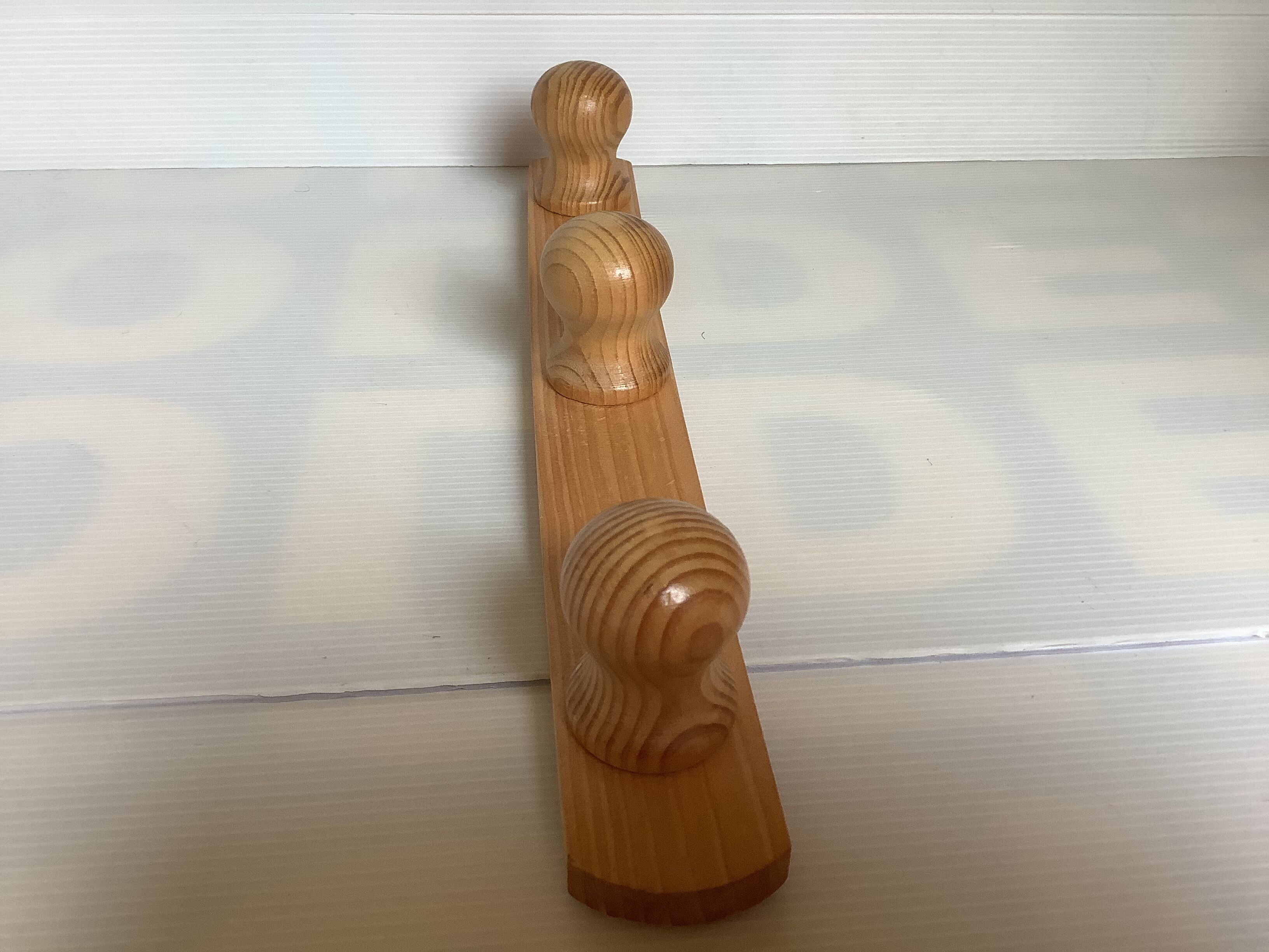 Scandinavian pine coat rack