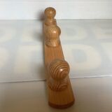 Scandinavian pine wood coat rack