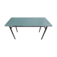 Table en métal et bois stratifié vert