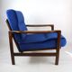 Fauteuil bleu vintage de 1970 design par Z.Baczyk