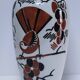 Vase Art déco Keller Guérin "Ceylan" décor oiseaux
