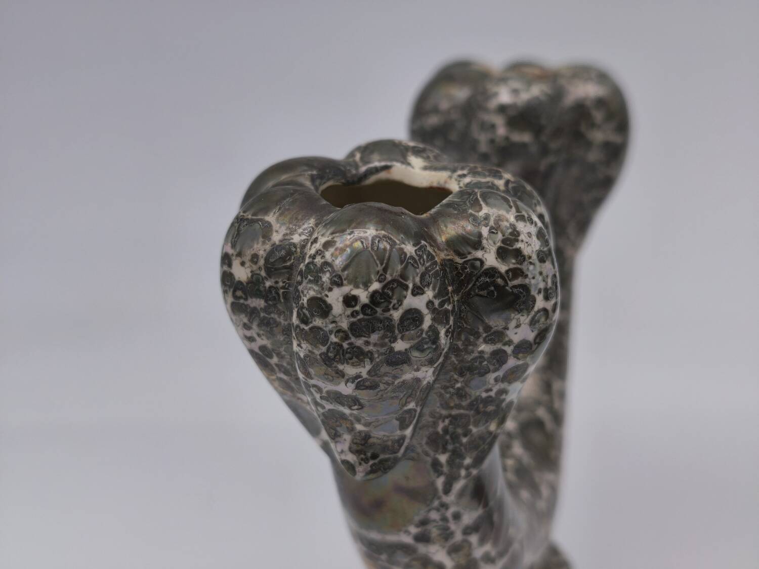 Art pottery candlesticks from Gien