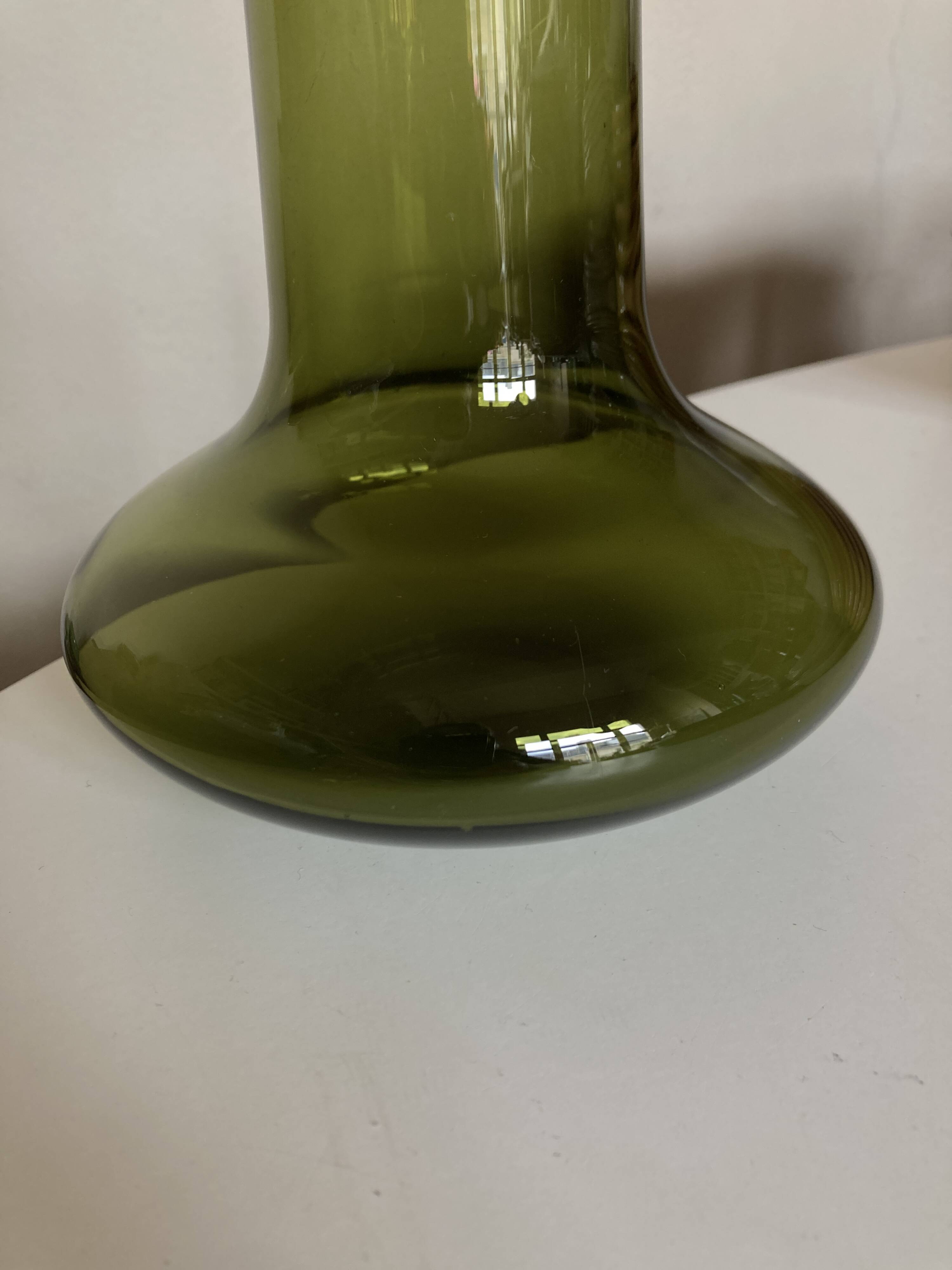 Decanter 2519 by Timo Sarpaneva 1960 olive green