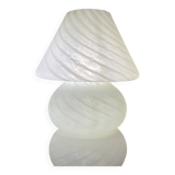 Vintage Murano Italy mushroom lamp with spiral decoration
