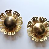 Svend Aage Holm, pair of Scandinavian wall lamps, "Flowers" from 1960