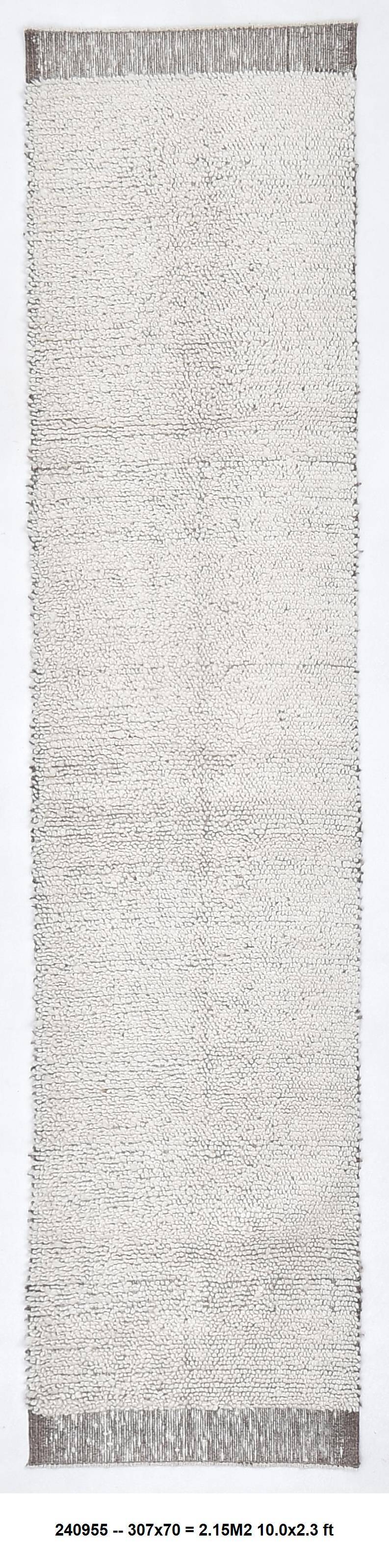 Brown Beige Vintage Runner Rug 70x307Cm