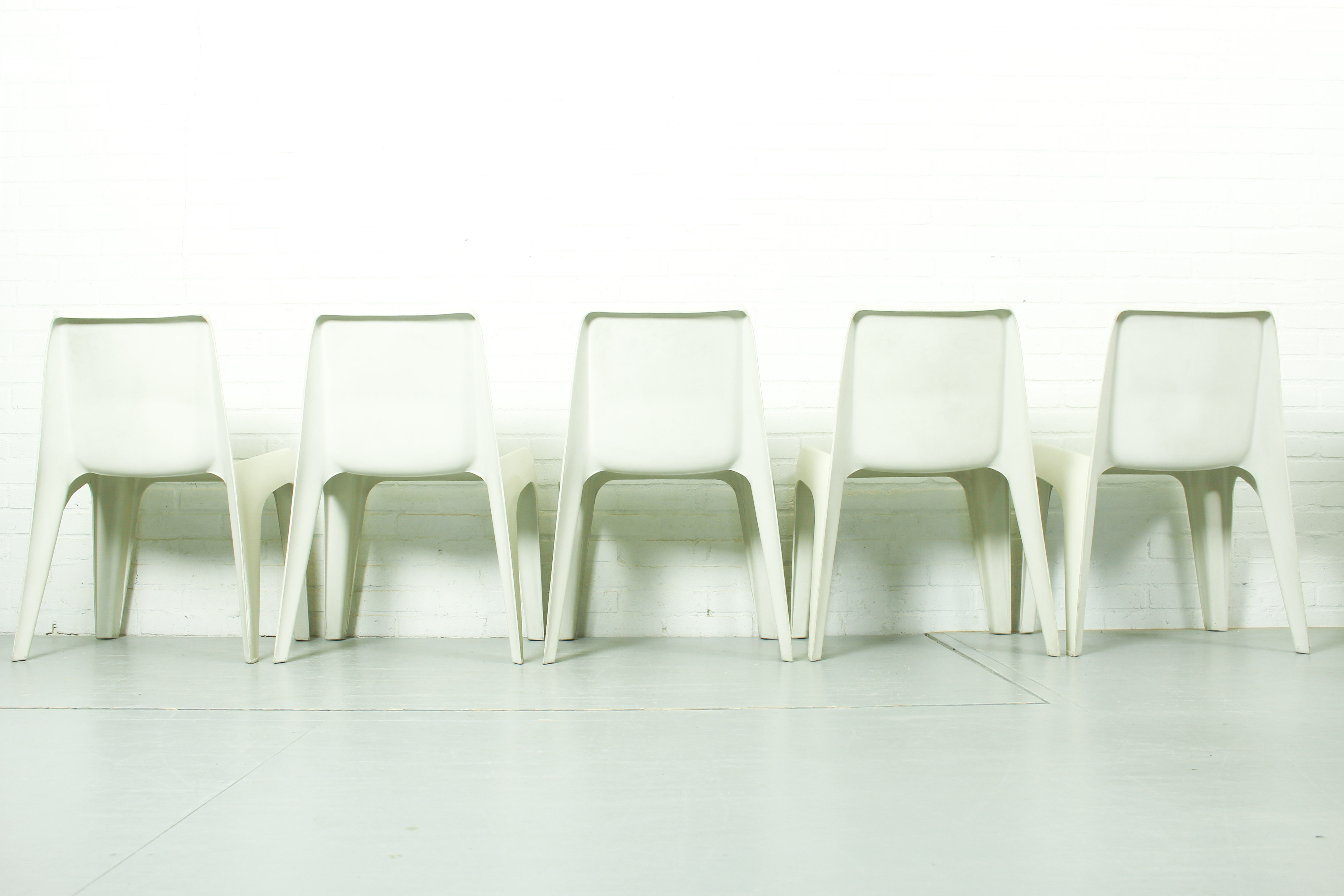 Set of 5 chairs model no BA 1171 designed by Helmut Bätzner for Bofinger, Germany 1960s