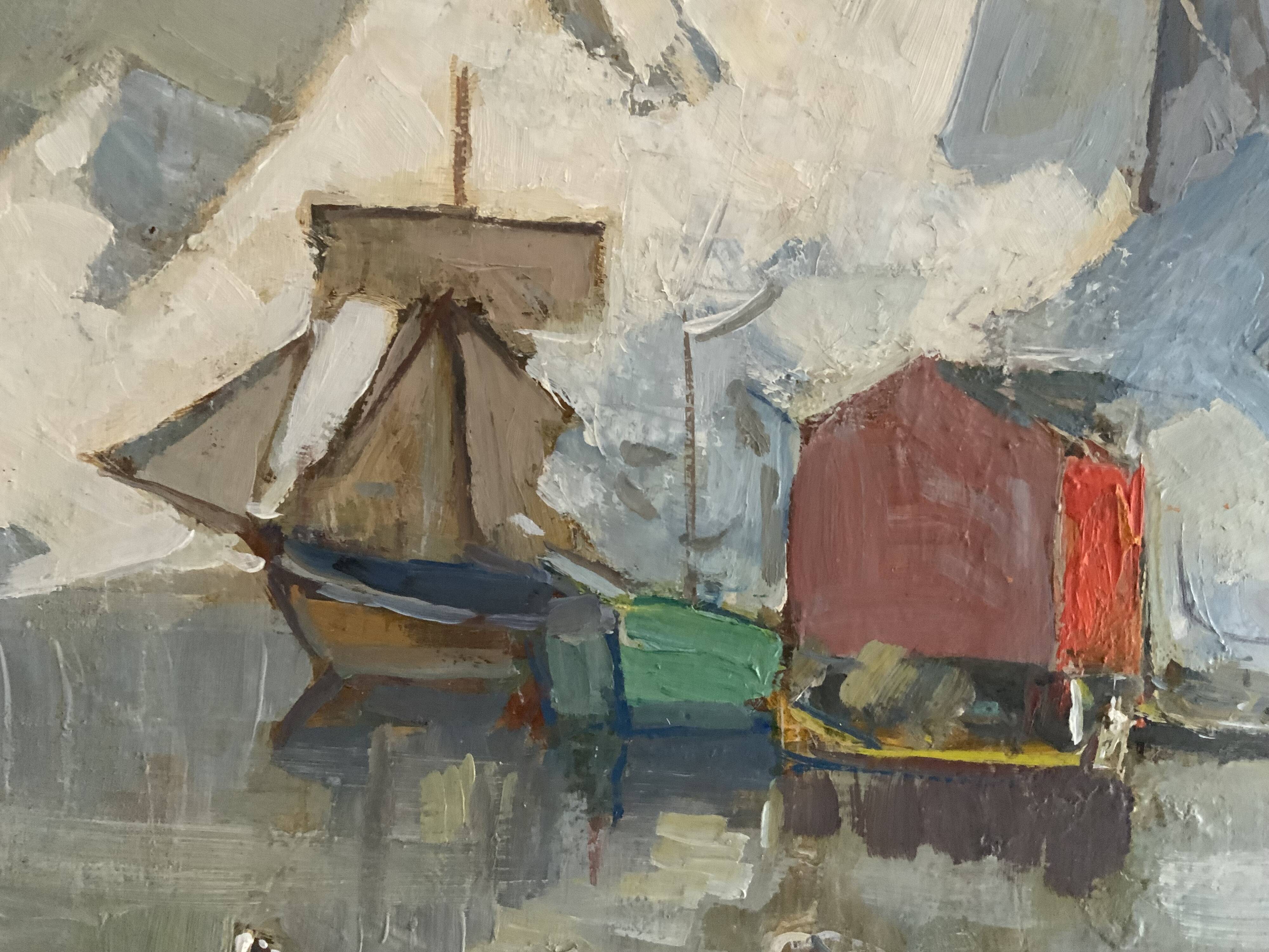 Impressionism Original Oil on Canvas Nordic Scene signed Knut Norman 1896-1977