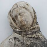 Church statuette. plaster monk. 40 cm.