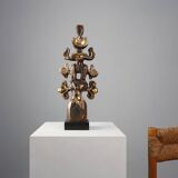 Totem signed and numbered by Elisabeth Vandeweghe for Perignem, Belgium, 19