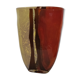 Molded blown glass vase 80s
