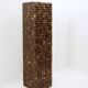 Pair of coconut mosaic shell plant holders