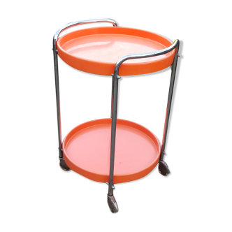 Vintage dessert seventies orange and chrome
