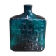 Blue pressed glass vase