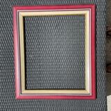 Plum gold and white frame