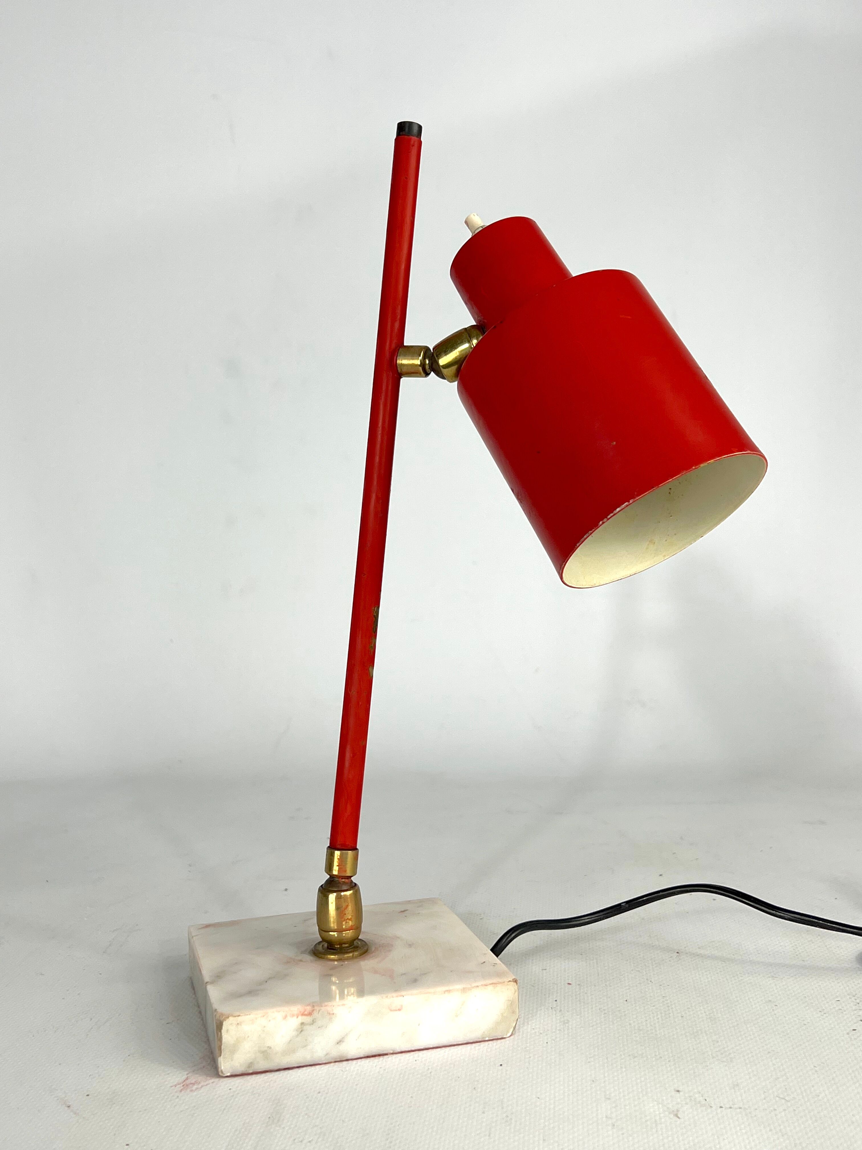 Mid-Century Orientable Stilux Milano table lamp from 50s