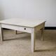 Table basse lasurée blanc