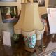 Chinese porcelain lamp with pomegranate decorations