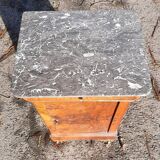 Nineteenth century ogee bedside table