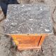 Nineteenth century ogee bedside table