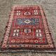 Antique Caucasian Karabakh carpet in 100% wool, late 19th century.
