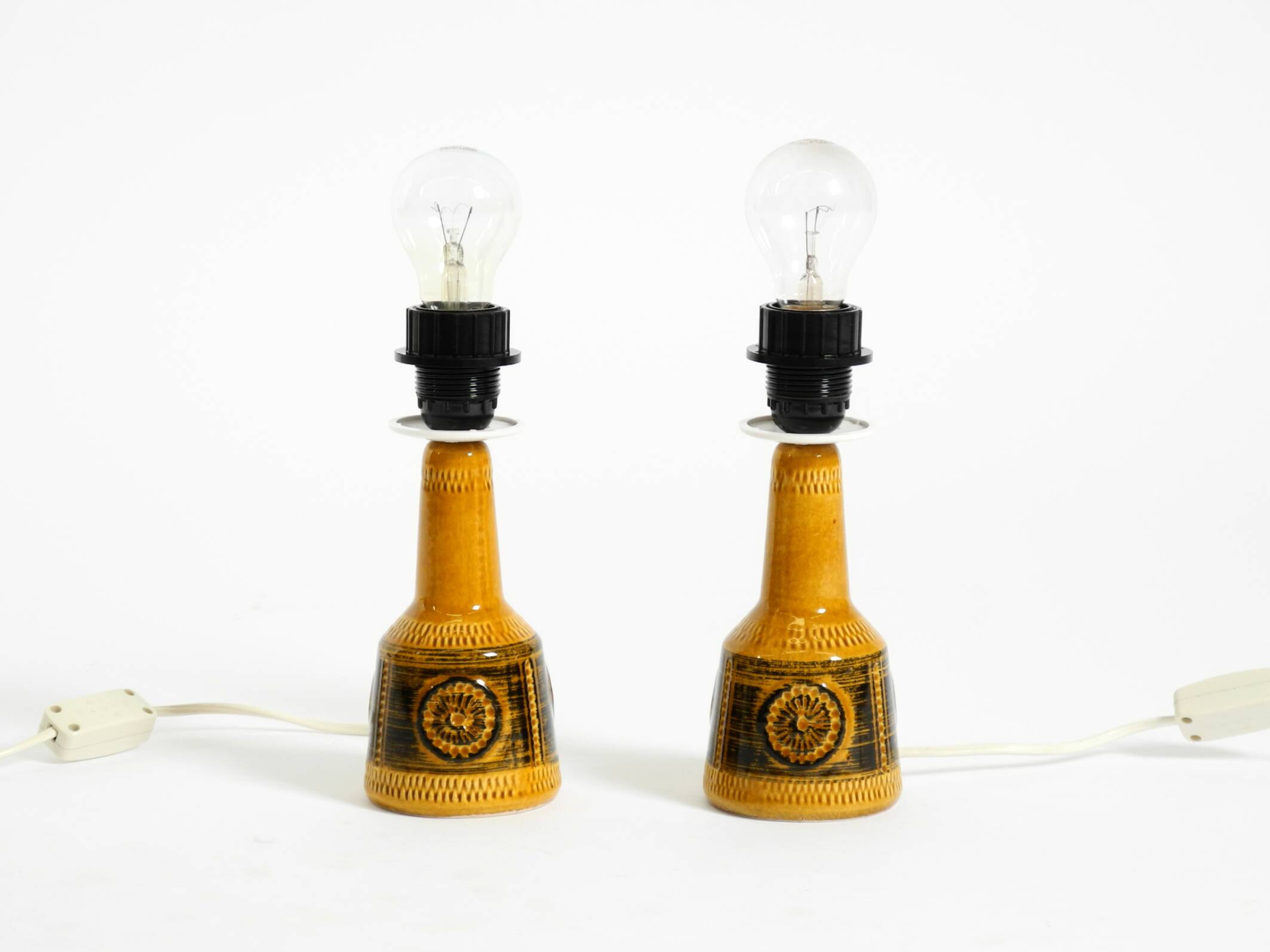 A pair of beautiful small ceramic table lamps by Cloos & Co., 1960s
