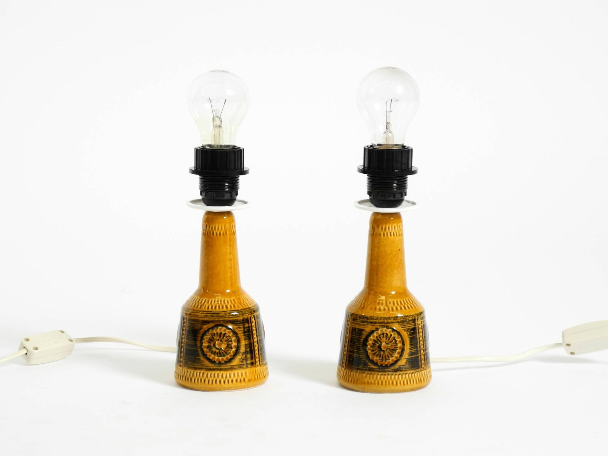 A pair of beautiful small ceramic table lamps by Cloos & Co., 1960s