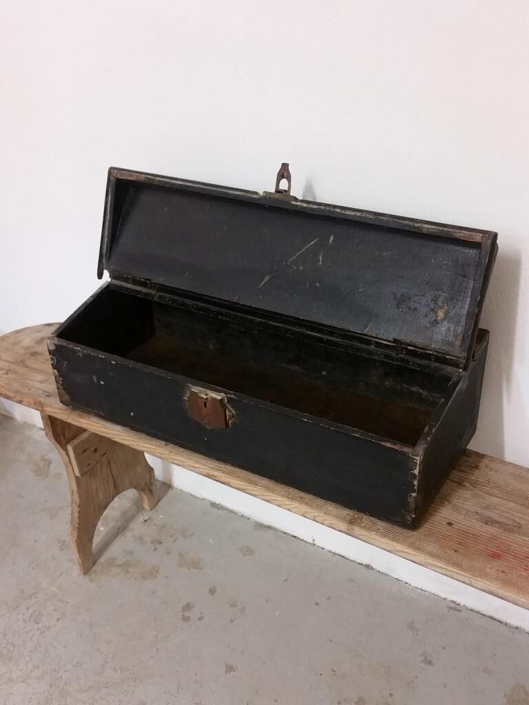 Old travel trunk