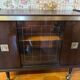 Small vintage Art Deco buffet – sideboard with display cabinet