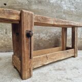 Antique workbench bathroom furniture or side table