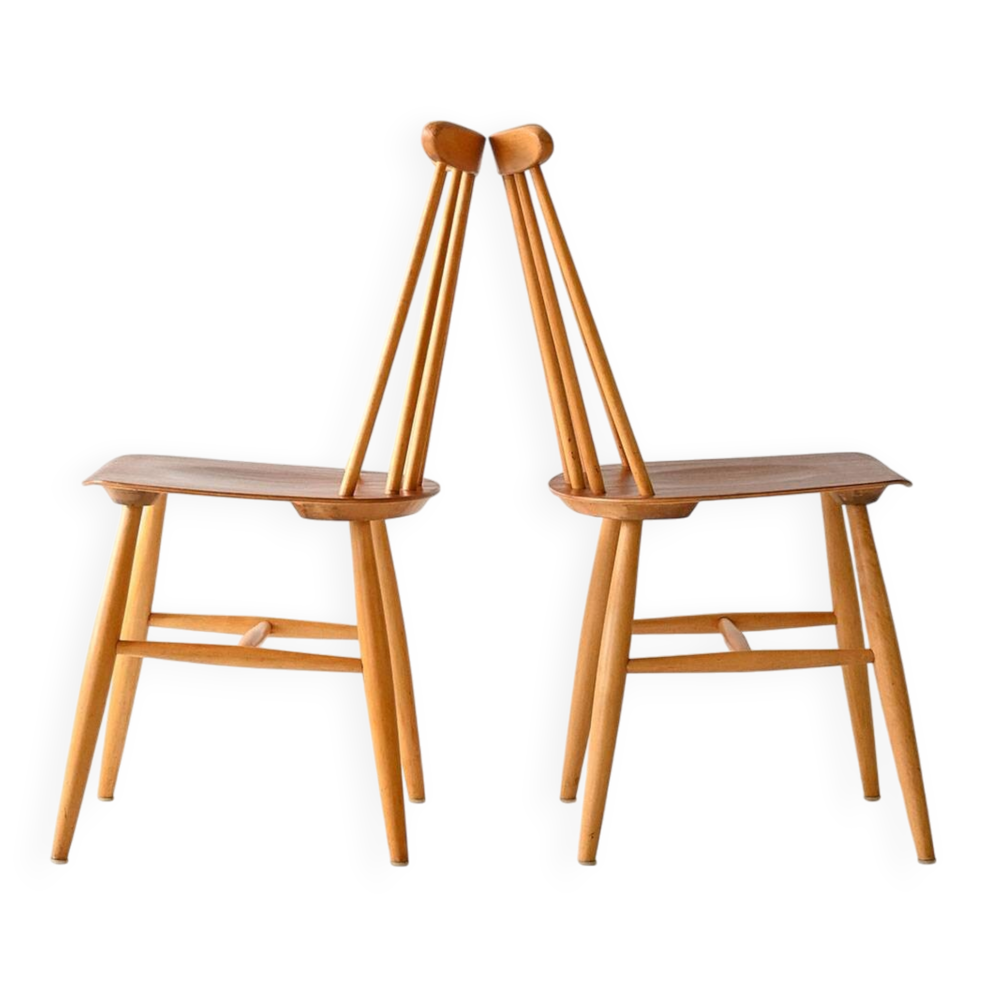Paire de chaises scandinaves Fanett par Ilmari Tapiovaara