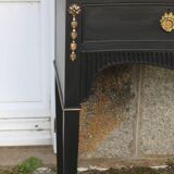 Restored antique console – Haussmannian elegance & velvet finish