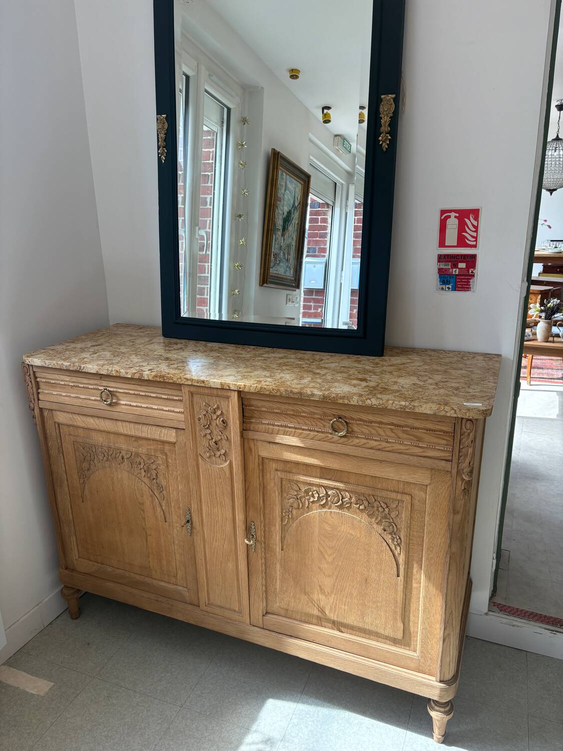 Art Deco marble buffet