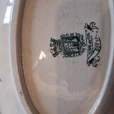 Old ironstone platter from Gien in good condition.