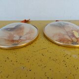 Pair of vintage butterfly frames