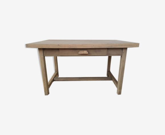 Table de ferme ou d'atelier en chêne
