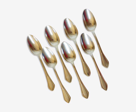 7 cuillères à soupe en métal argenté poinconnées 2106231