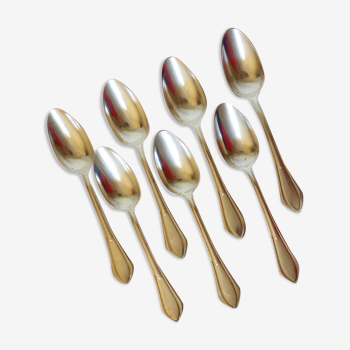 7 tablespoons in silver metal punched 2106231